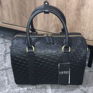 Lauren Ralph Lauren Black Kaden Satchel.